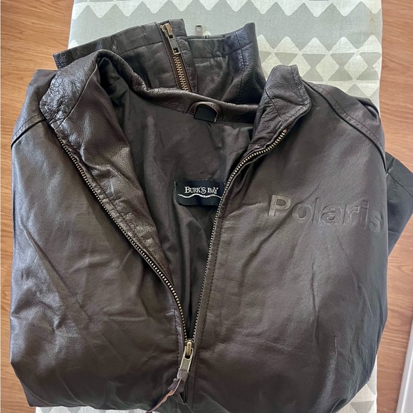 Burk’s bay Other - Polaris Men's Brown Leather Jacket